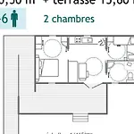 Mobil 6 Pers Pmr Avec Terrasse A - Api-1-52-343 *